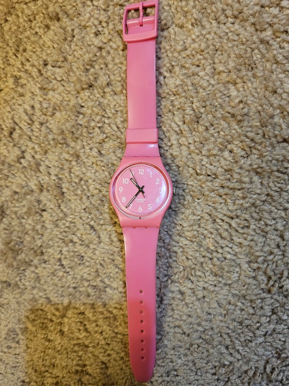 2009 All Pink Swatch Watch, Pre-Owned, In Excelle… - image 3