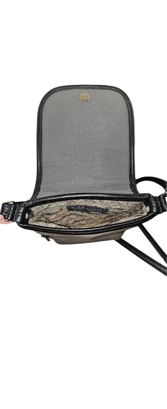 Carson Rogers Abstract Face Leather Shoulder Bag - image 4