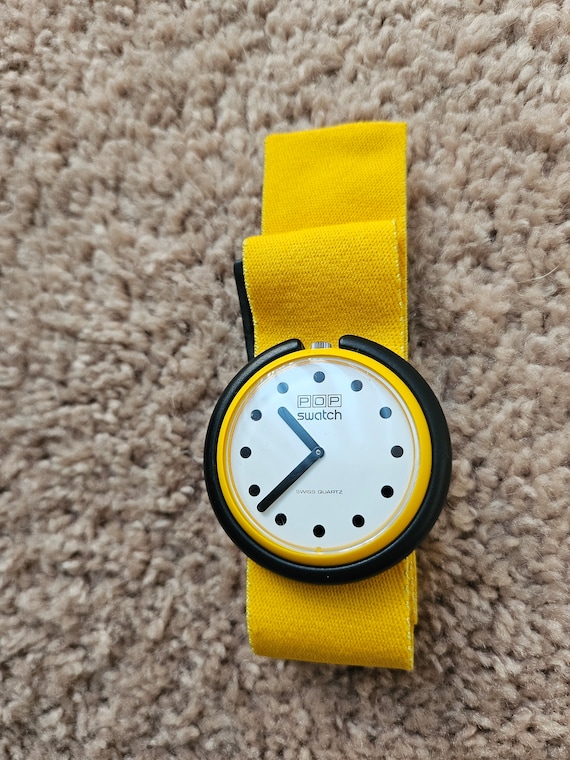 1986 Pop Swatch "Burning Sun" Pre-Owned Like New! 