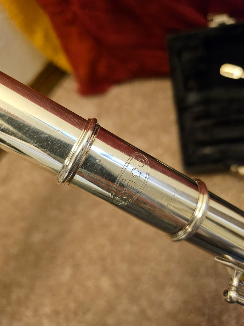 Great Condition Used Vito Flute Serial 113 I image 6