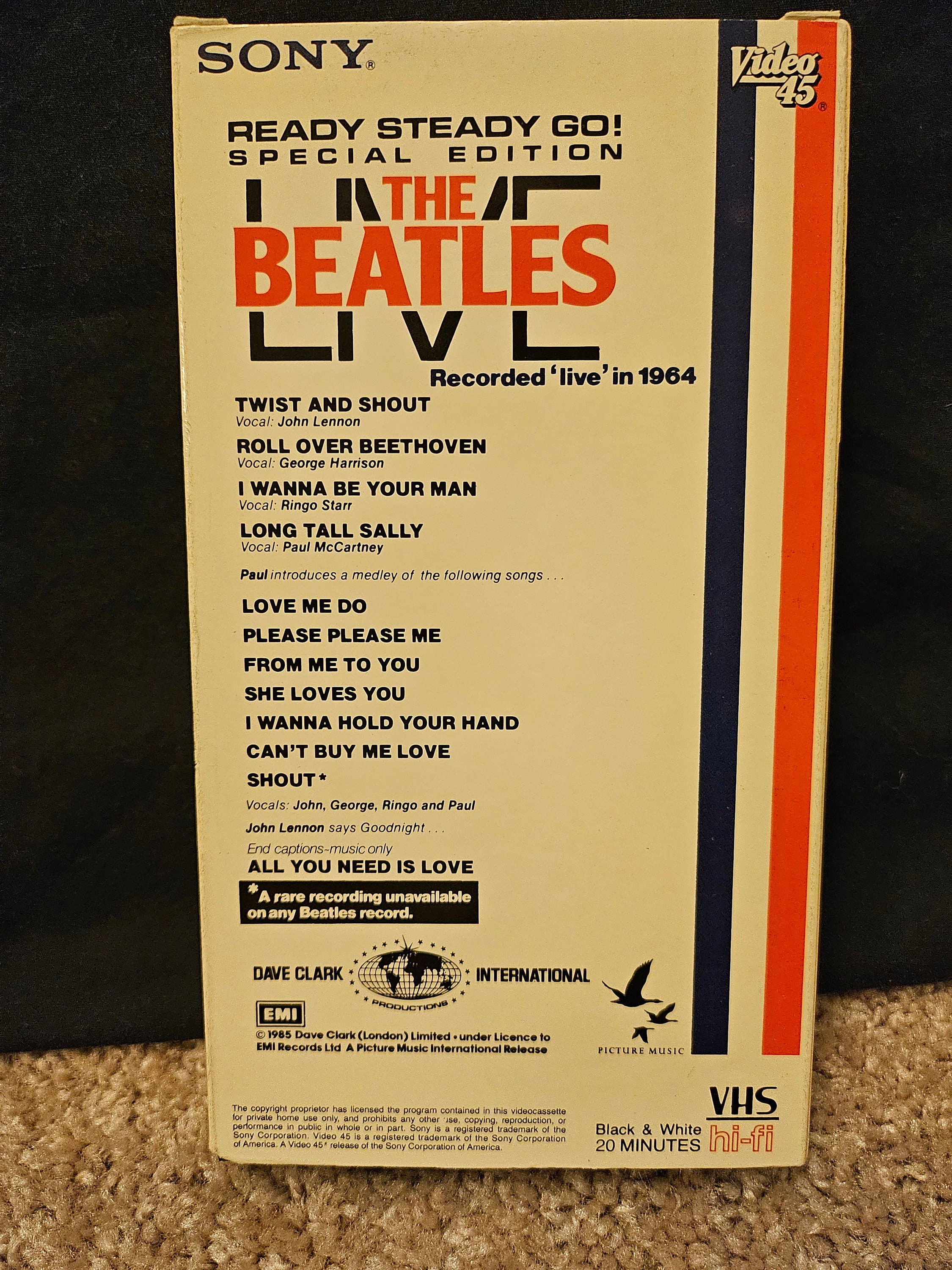 「THE BEATLES LIVE BEST」VHS The Beatles Live VHS - Etsy