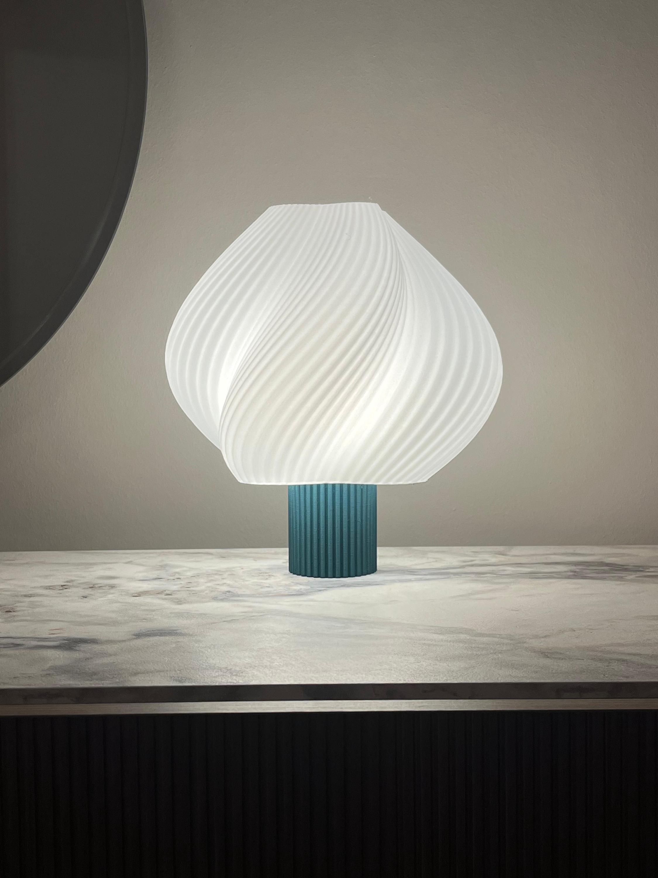 Lampe rose globe blanc nacré Atelier jasmin - Le petit Souk