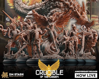 Complete set: Crucible of the Chosen|Adventure+Figures|DM-Stash|Tabletop|DnD 5e+Adventure|Minis|OnseShot|Campaign Module|Dungeon&Dragons
