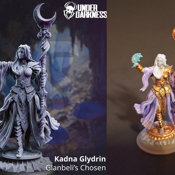 Kadna Glydrin - Glanbeli’s Chosen | DM-Stash | Miniatur | Tabletop |Lifting the Veil Pt ll - Under Darkness| Cleric | DnD 5e + Datenblatt