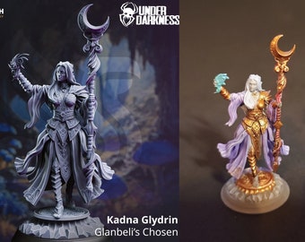 Kadna Glydrin - Glanbeli’s Chosen | DM Stash | miniature | Tabletop |Lifting the Veil Pt ll - Under Darkness| Clerics | DnD 5e + Datasheet