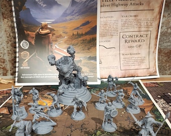 Complete set: Lifting the Veil Pt l - Adventure Calls | Complete set + adventure | DM stash | Miniature | Tabletop | DnD 5e + adventure (part 1/3)