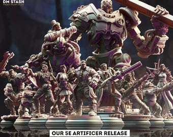 Complete set &quot;Liberty or Death Pt I – Cogs of Revolution&quot; | Tabletop adventure Lvl 4-6 | DM-Stash miniatures for DnD 5e & RPG fans!