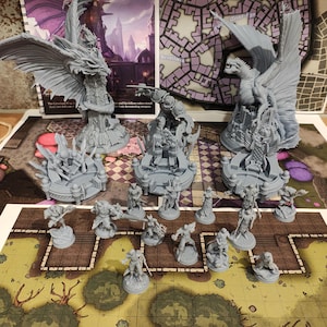 Set completo "El asedio de Nirloom - La última guerra Pt III - La batalla de los Tres Reyes | Aventura Lvl 9-11 | DM-Stash Miniatures ¡Fans de DnD 5e y RPG!