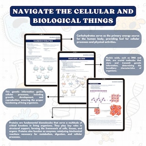Cell Biology & Biochemistry Bundle, Digital Download PDF File Study ...