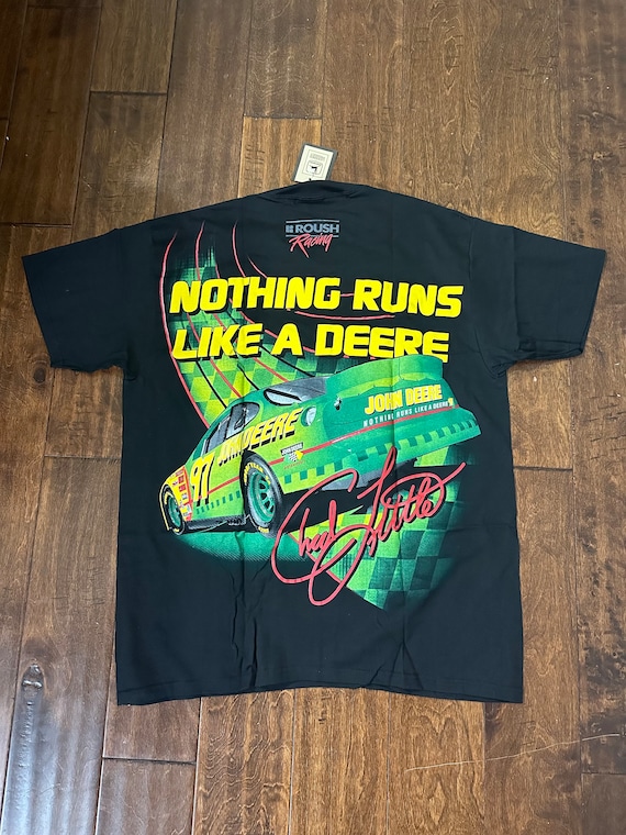 Vintage John Deere Chad Little Nascar T Shirt 1998