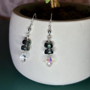 Dangly Glass Beaded Earrings