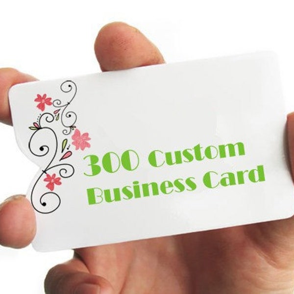 300 Custom Printed Business Card - Free Design