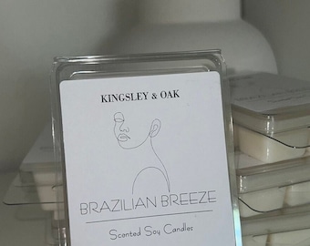 Velas de cera de soja vertidas a mano