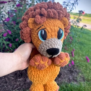 Gehäkelter Löwe Snuggler Lovey Plushie Amigurumi Handmade Stofftier