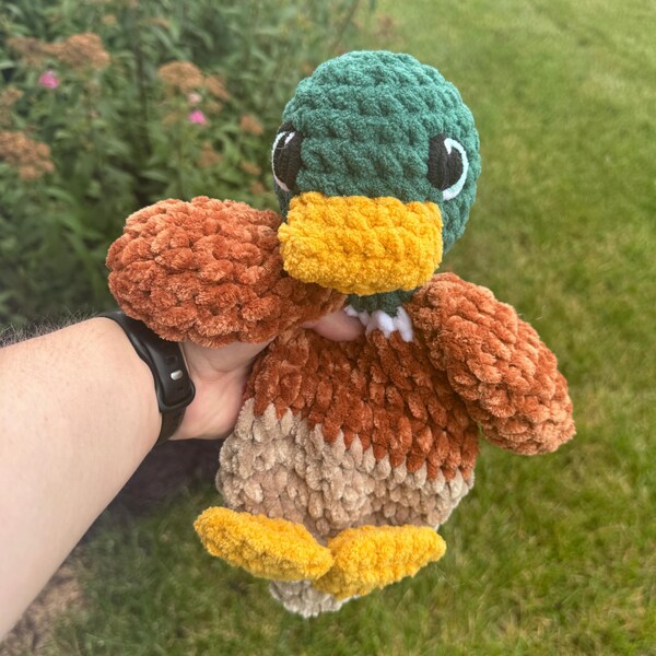 Peluche canard colvert au crochet pour bébés - Peluche Amigurumi