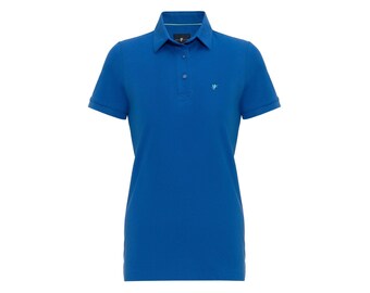 Luxury Women Polo Shirt - Classic Cotton Golf Shirt - Embroidered Detail Casual Tennis Top