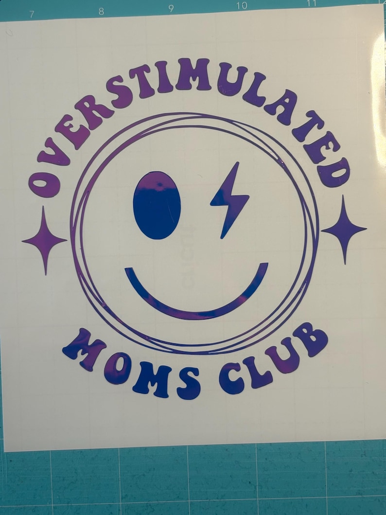 Antisocial ,Overstimulated moms club vinyl decals image 4