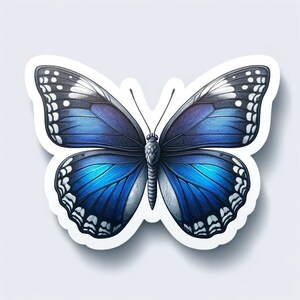 Prachtige vlindervinylsticker voor laptop, waterfles, hydroflask, telefoon, bureau, computer, auto