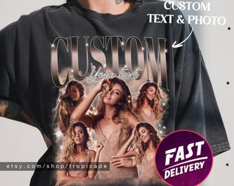 Custom Bootleg Rap Tee, custom your own bootleg shirt, custom bootleg shirt, custom photo shirt, birthday gift, husband christmas gift