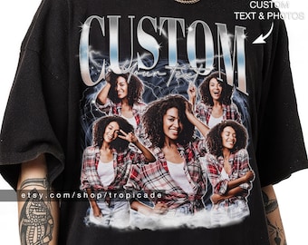 Custom Bootleg Rap Tee, custom bootleg shirt, custom photo shirt, custom bootleg, husband christmas gift, custom your own bootleg shirt