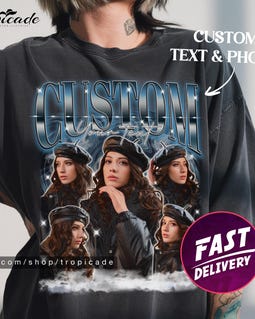 Custom Bootleg Rap Tee, custom bootleg shirt, custom photo shirt, birthday gift, husband c