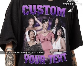 Custom Bootleg Rap Tee, custom bootleg shirt, custom photo shirt, custom your own bootleg shirt, christmas gift, husband christmas gift