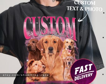 Custom Bootleg Rap Tee, pet custom t shirt, custom bootleg shirt, husband christmas gift, custom photo shirt, custom your own bootleg shirt