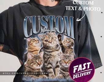 Custom Bootleg Rap Tee, pet custom t shirt, custom bootleg shirt, husband christmas gift, custom your own bootleg shirt, custom photo shirt