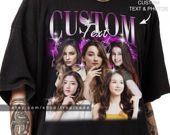 Custom Bootleg Rap Tee, custom bootleg shirt, custom your own bootleg shirt, custom photo shirt, birthday gift, husband christmas gift