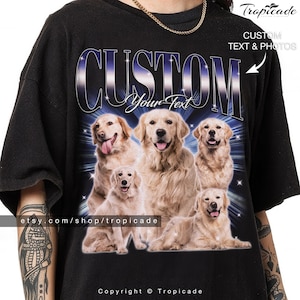 Custom Bootleg Rap Tee, pet custom t shirt, custom bootleg shirt, custom your own bootleg shirt, husband christmas gift, custom photo shirt
