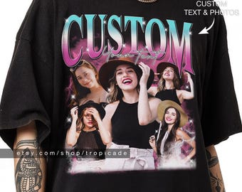 Custom Bootleg Rap Tee, custom bootleg shirt, custom photo shirt, custom your own bootleg shirt, bootleg rap tee, husband christmas gift