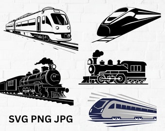 Train Svg, Train Cut Files, Train Clipart, Train Files, Train Vector, Steam Train Svg, Stem Train Cut File, Locomotive Svg, Train Clip Art
