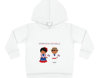 Toddler Pullover Fleece Hoodie- Dominican Republic