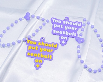 Twilight You should put your seatbelt on keychain / Car Accessories / Bag Charm / Original Design