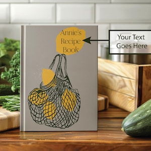 Livro de receitas de família personalizado | Diário de cozinha personalizado | Presente para caderno de receitas | Presente de inauguração de casa ou para a mãe | Livro de receitas de recordação