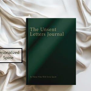 Diario de terapia de cartas no enviadas / Salud mental, duelo, rupturas y cierres emocionales / Un diario para lo que no se dijo / Cuaderno personalizado