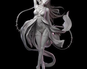 3D-älvfigur STL-filer: Fantasy Print Model (digital nedladdning)