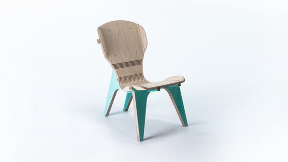 Wooden Chair CNC File, Furniture Cutting Files (dxf, cdr, dwg, pdf)