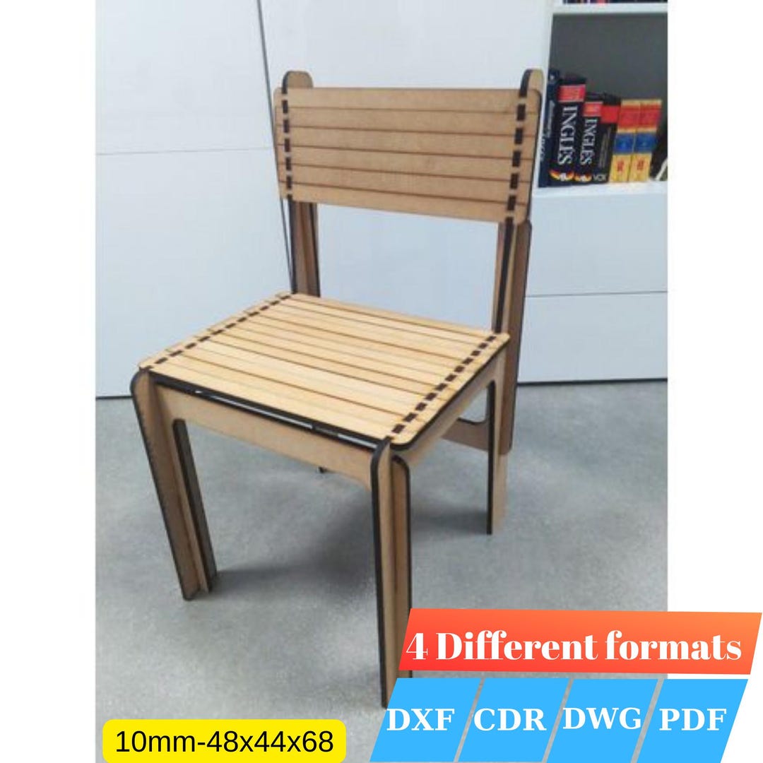 Chair Files Cnc Cutting Files, Wooden Chair Cnc, Cnc Router Files, Cnc Machine ...