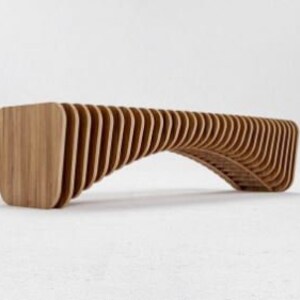 Parametric Wooden Bench Cnc, Bench Cnc File, Cnc Cutting File, Laser