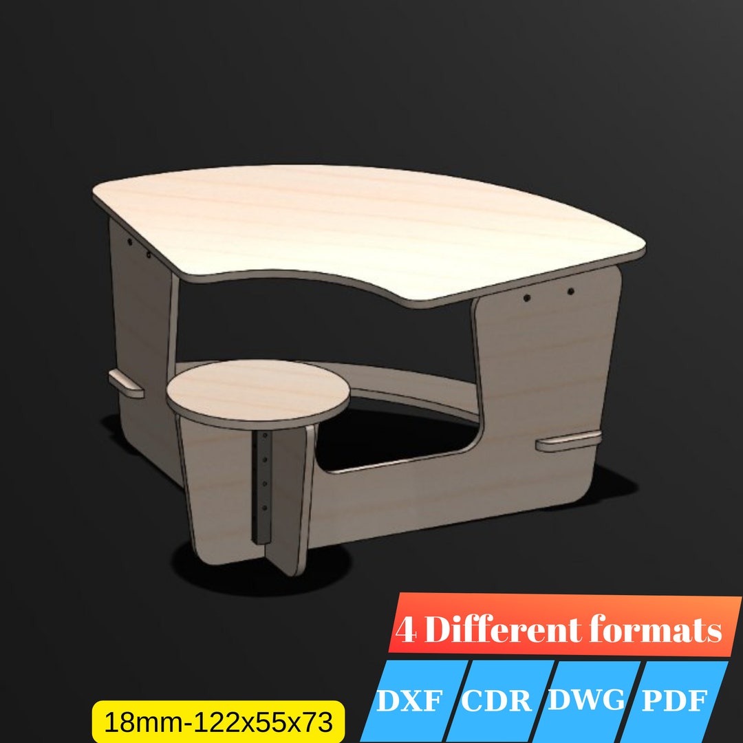 CNC Machine Files, Wooden Desk, Cnc Desk, Laser Cut Files, Cnc Machine ...