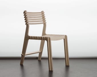 CNC Chair Cutting Files, Wooden Furniture Project (dxf, cdr, dwg, pdf)
