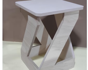 Archivos de máquina CNC, taburete y mesa de centro de madera (descarga digital)