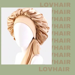 Bonnet en satin | Bonnet de nuit en satin | Protection des cheveux | Anti-frisottis | Bonnet en soie | Turban en satin | Accessoire cheveux