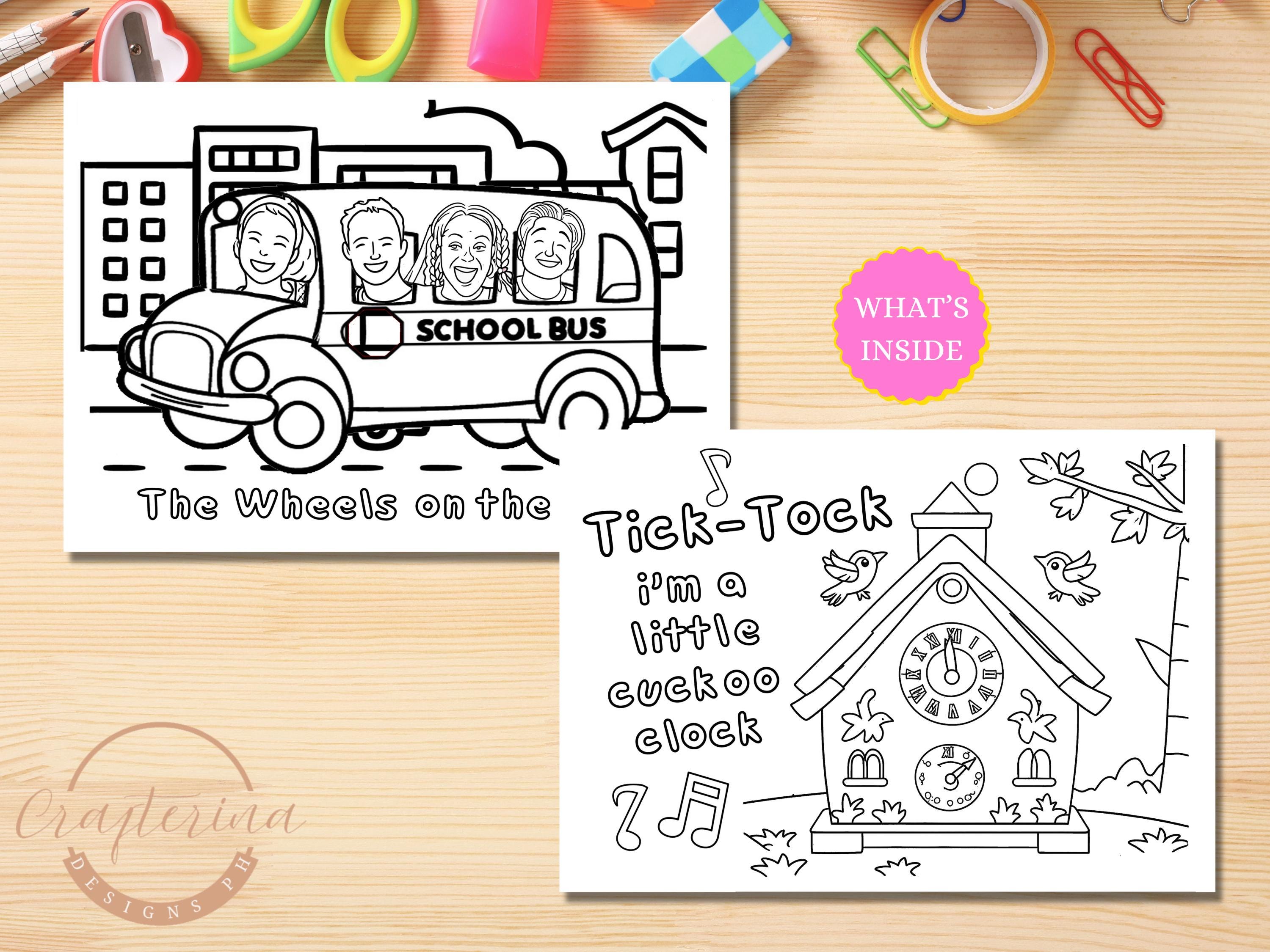 Ms Rachel Coloring Book & Crayon Box: Editable Birthday Party Bundle ...