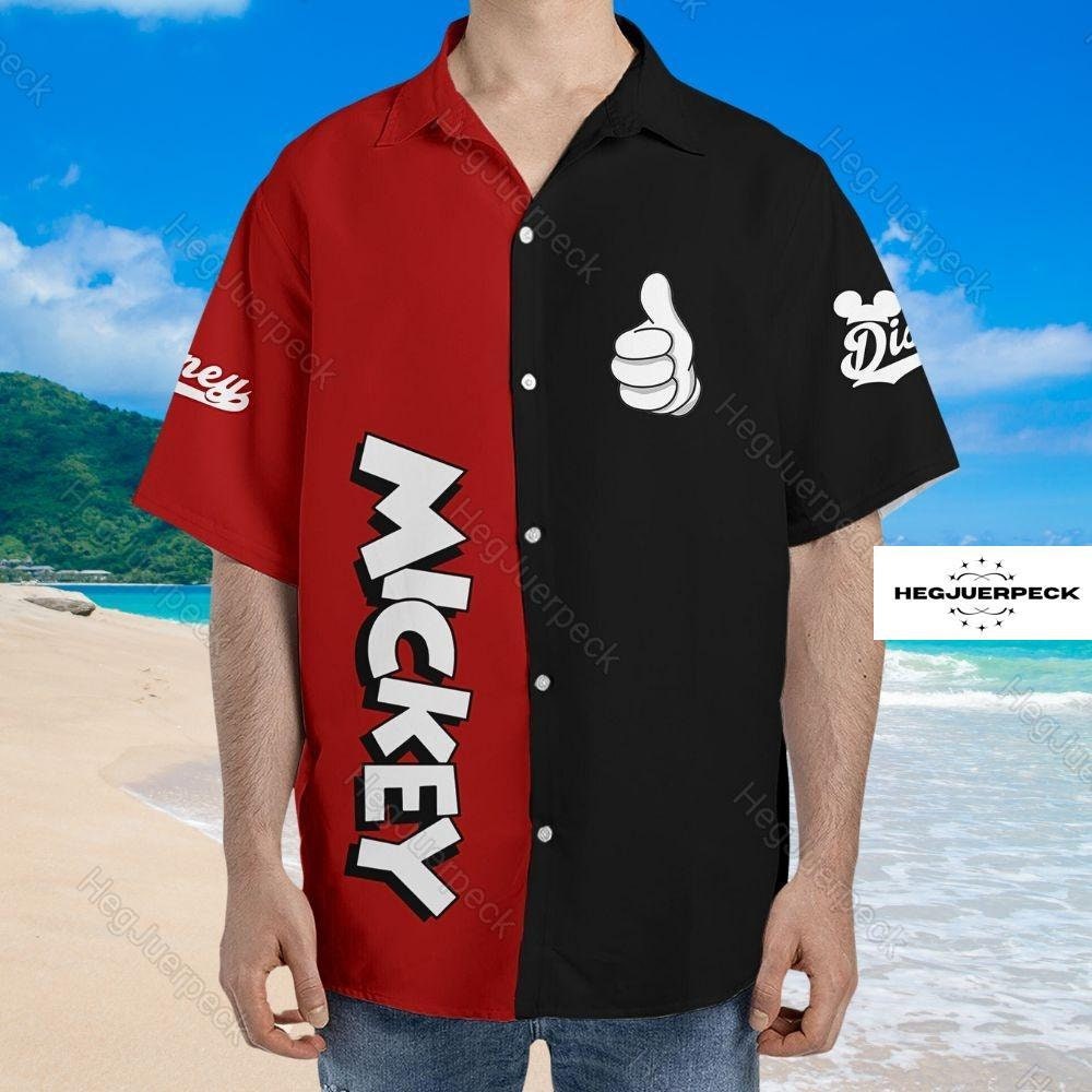 Mickey Mouse Hawaiian Shirt, Personalized Mickey Mouse Shirt, Disney Mickey