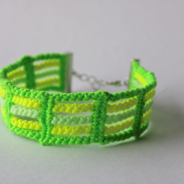 Pulsera de la amistad original Verde Neón