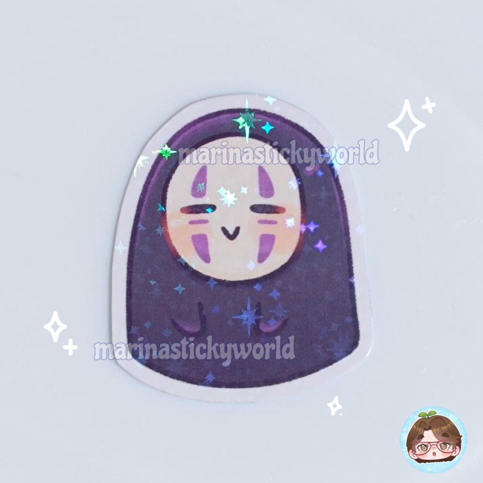 Chibi No-face Inspired Sticker – Spirited Away Vinyl Decal - Etsy