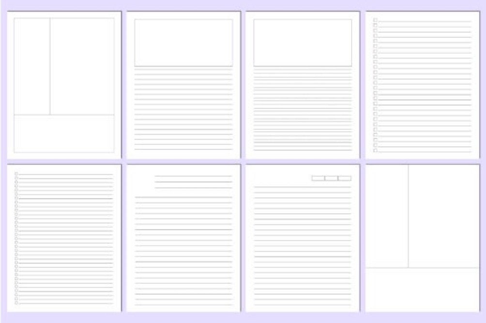 Editable Notebook Paper Templates: 110+ Lined & Ruled Pages (canva, PDF ...