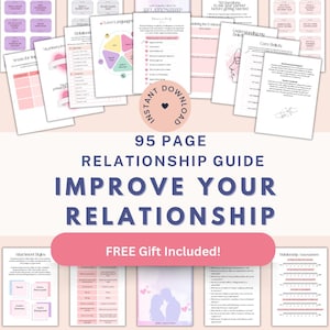 Relationship Advice Guide couples counseling worksheet relationship goals Marriage help workbook healthy couple marital therapy